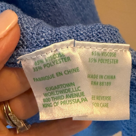 Lilly Pulitzer Ariela Cardigan blue size Small - Picture 5 of 7